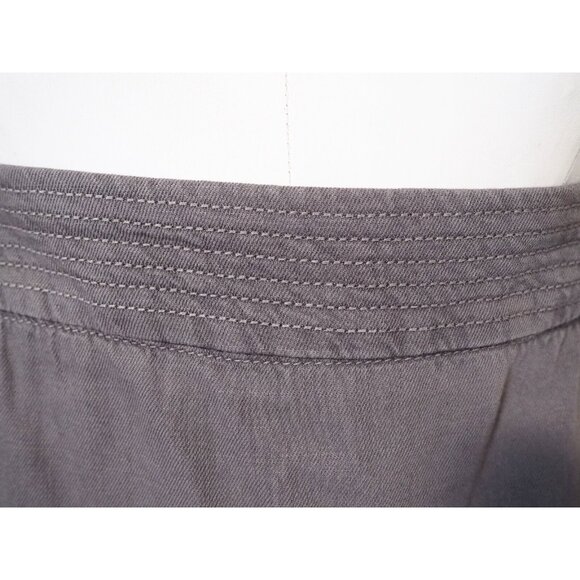Postmark Equinox Gray Cotton Linen Cropped Apron Jumpsuit, Size XL - Picture 7 of 12